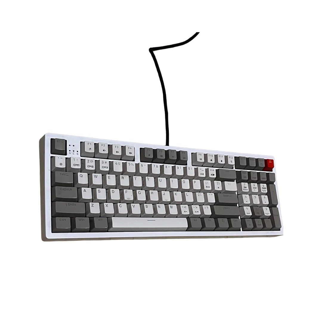 Rakk Ilis Mechanical Keyboard (96-key RGB) (Category: Computer Keyboard) located in Santa Cruz. Submitted by ukaytamis.vtg (Listing ID 1444486458, Image 3). Description: Brand: Rakk Model: Ilis Outemu Blue 96 mechanical switches — 50M click lifespan 1000Hz polling rate + N-Key Rollover 8M colors RGB backlight Hybrid 96-key layout (numpad/TKL switchable) Top-grade PBT double shot keycaps Removable magnetic cover + braided USB cable Rakk Finetuner 