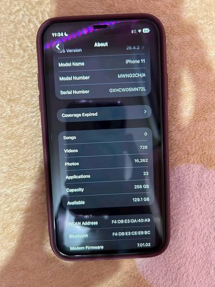 RUSH SALE IPHONE 11 256GB (Category: iPhone 11 Series) located in Manila. Submitted by audry.24ronquillo23 (Listing ID 1444315361, Image 3). Description: READ FIRST BEFORE MINE! RUSH SALE IP11 256GB - 100% BATHEALTH - FACE ID✔️ - TRUE TONE✔️ - ANY SIM✔️ - NO ISSUE ✔️ - FACTORY UNLOCK✔️ CASE,CHARGER,BOX, TEMPERED LOC: DIGOS ZONE 3 OPEN FOR SHIPPING THRU VIA LBC SHIPMENT FIRST BEFORE PAYING- OPEN FOR RETURN/REFUND SEND ( VEDIO WHILE PACKING, VEDIO 