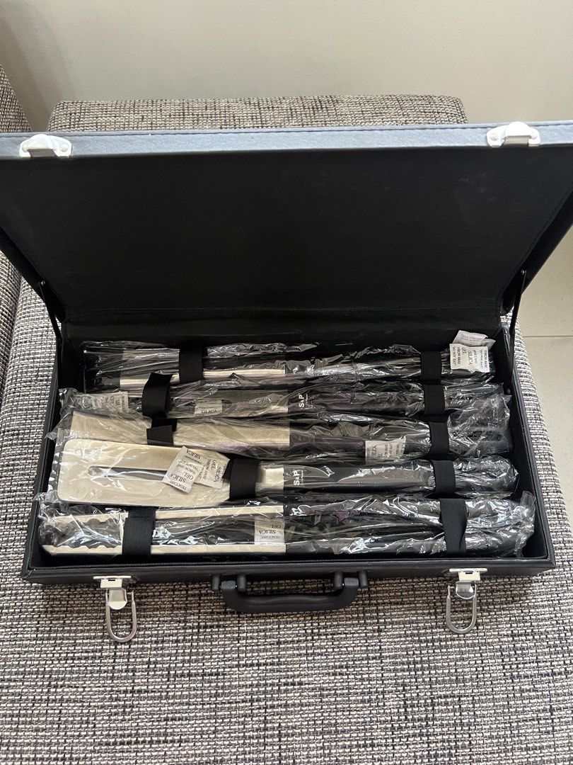 Salt&Pepper (S&P) brand 5-piece BBQ tool set (Category: Other Kitchenware & Tableware) located in Cainta. Submitted by vrenaussiegoods (Listing ID 1444348794, Image 1). Description: .