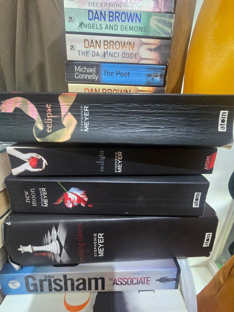 Stephenie Meyer Twilight Saga Books & More (Category: Storybooks) located in Manila. Submitted by elyubookhouse (Listing ID 1444440313, Image 1). Description: SOLD AS SET - Stephenie Meyer's Twilight Saga (Twilight, New Moon, Eclipse, Breaking Dawn) sold as set - Perfect for any book lover!.