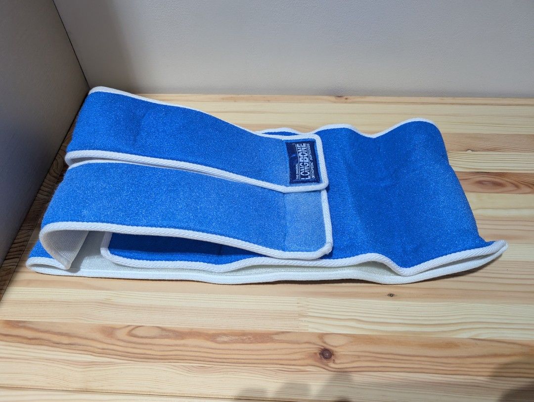 The Original Longbone Orthopedic Softgoods Belt (Category: Belts) located in Manila. Submitted by coolshark888 (Listing ID 1444336548, Image 1). Description: - Brand: The Original Longbone - Color: Blue - Type: Orthopedic Belt - Features: Adjustable straps for a secure fit - Benefits: Provides support, great for back comfort - Ease of Use: Easy to use and wear.