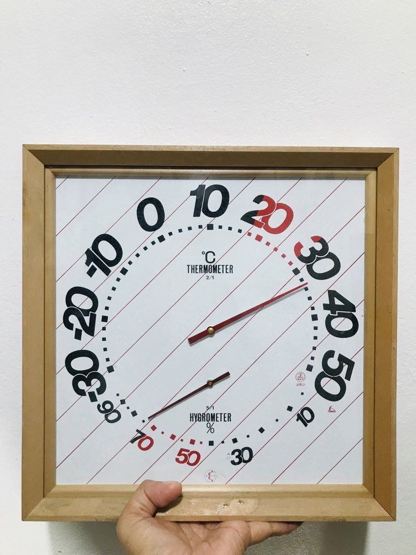 THERMOMETER AND HUGROMETER WALL DISPLAY (Category: Thermometers) located in Gamu. Submitted by 2022bagsbunny (Listing ID 1444314501, Image 1). Description: .