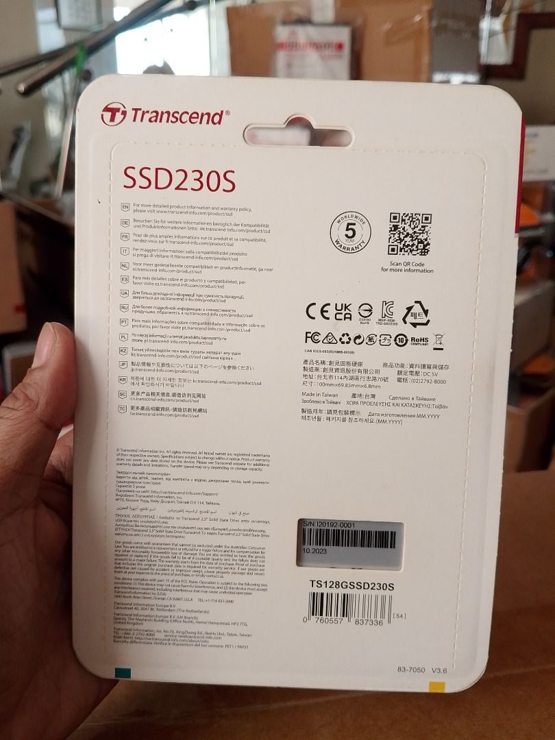 Transcend SSD230S 128GB 2.5" SATA SSD with DRAM Cache (Category: Computer Parts) located in Pasig City. Submitted by technofuseofficial (Listing ID 1444387700, Image 2). Description: Transcend SSD230S 128GB 2.5" SATA SSD with DRAM Cache Brand New and Original Items Store Location: 4F Unit 402, 604 Shaw Boulevard, Barangay Kapitolyo, Pasig City Same Day Delivery: - Lalamove delivery within Metro Manila - For walk-ins: Always PM first for item avai