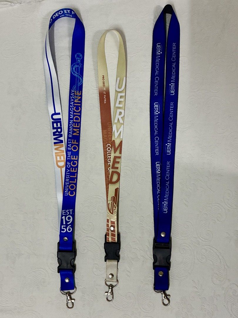 UERM ID Lace (Category: Stationery & School Supplies) located in Quezon City. Submitted by lebeau_apparel (Listing ID 1444433354, Image 1). Description: • UERM ID Lanyards for first to third year COM students • Choose a lanyard • Cleansed • Third lanyard: SOLD ❗️.
