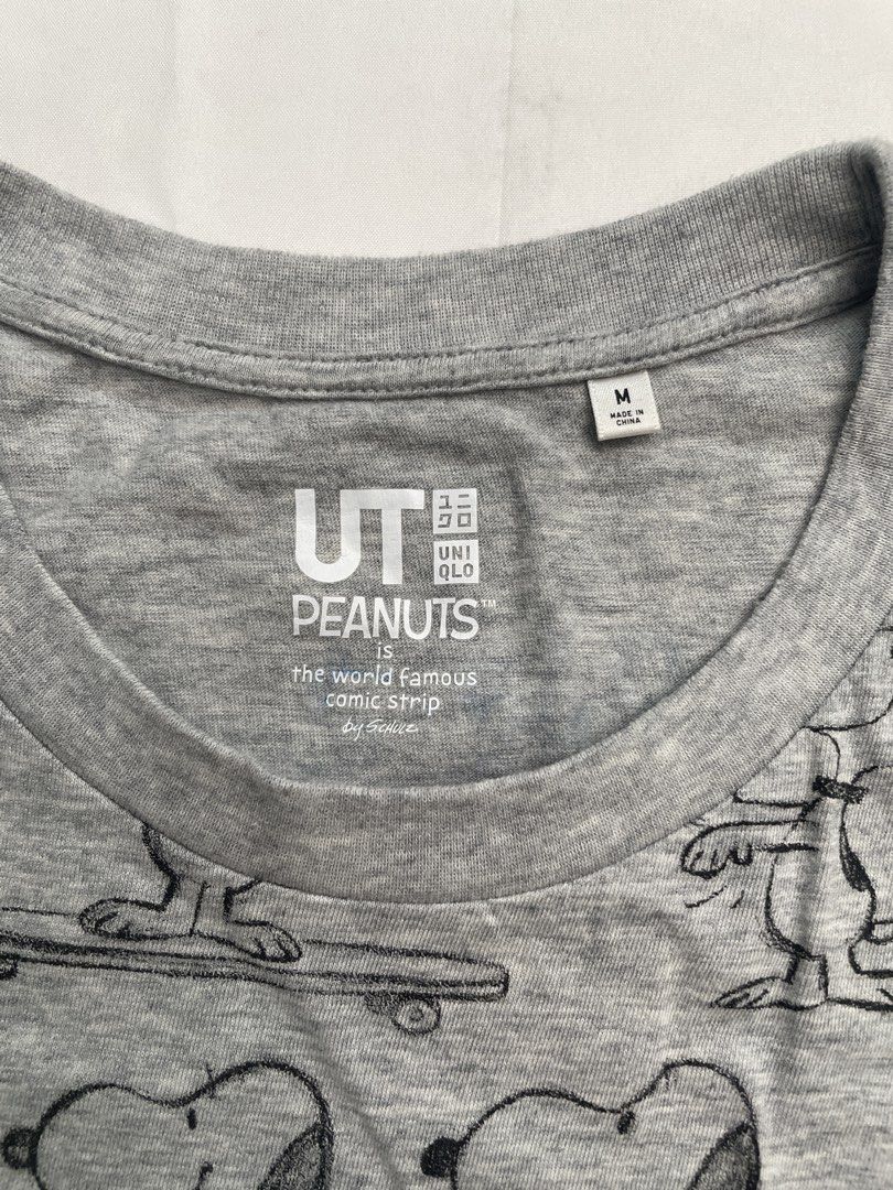 Uniqlo Snoopy Grey Tshirt (Category: Shirts) located in Makati City. Submitted by pepperstoremerch (Listing ID 1444456712, Image 2). Description: Uniqlo Snoopy Grey Tshirt Top Size Medium Cotton Blend Preloved, very good condition Please see pictures D0066.