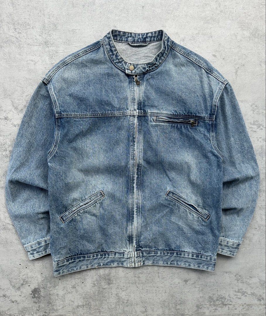 Vintage Rider Washed Blue Denim Jacket (Category: Coats, Jackets and Outerwear) located in Cabuyao City. Submitted by _betterthanexpensive. (Listing ID 1444432678, Image 1). Description: Vintage Rider Washed Blue Denim Jacket Width:23 Length:28 Size:Large to X-Large Color Rate:10/10 In pristine condition .