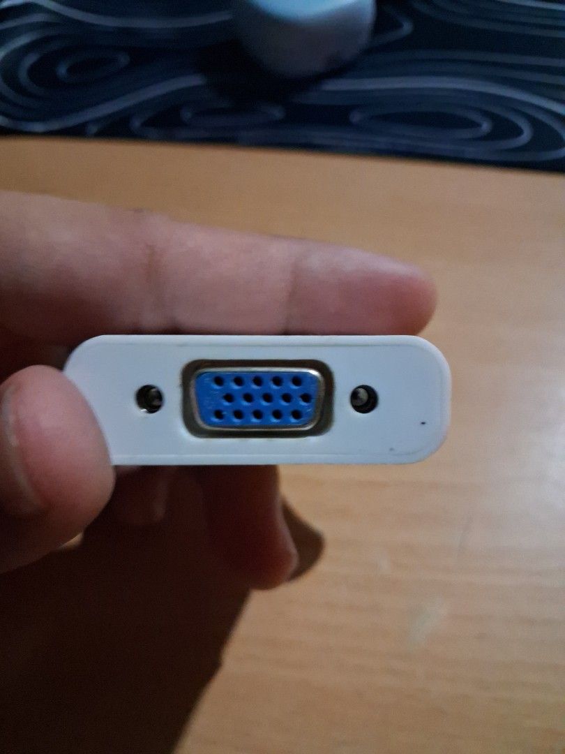 White HDMI to VGA Adapter Converter Cable (Category: Cables & Adaptors) located in Mandaluyong City. Submitted by eyji569 (Listing ID 1444469044, Image 2). Description: - Connect HDMI devices to VGA monitors/projectors. - White color with a flexible cable. - Simple plug-and-play setup. - Ideal for presentations and extending your display. - Compact and portable design. - Compatible with laptops, computers, and other HDMI sources..