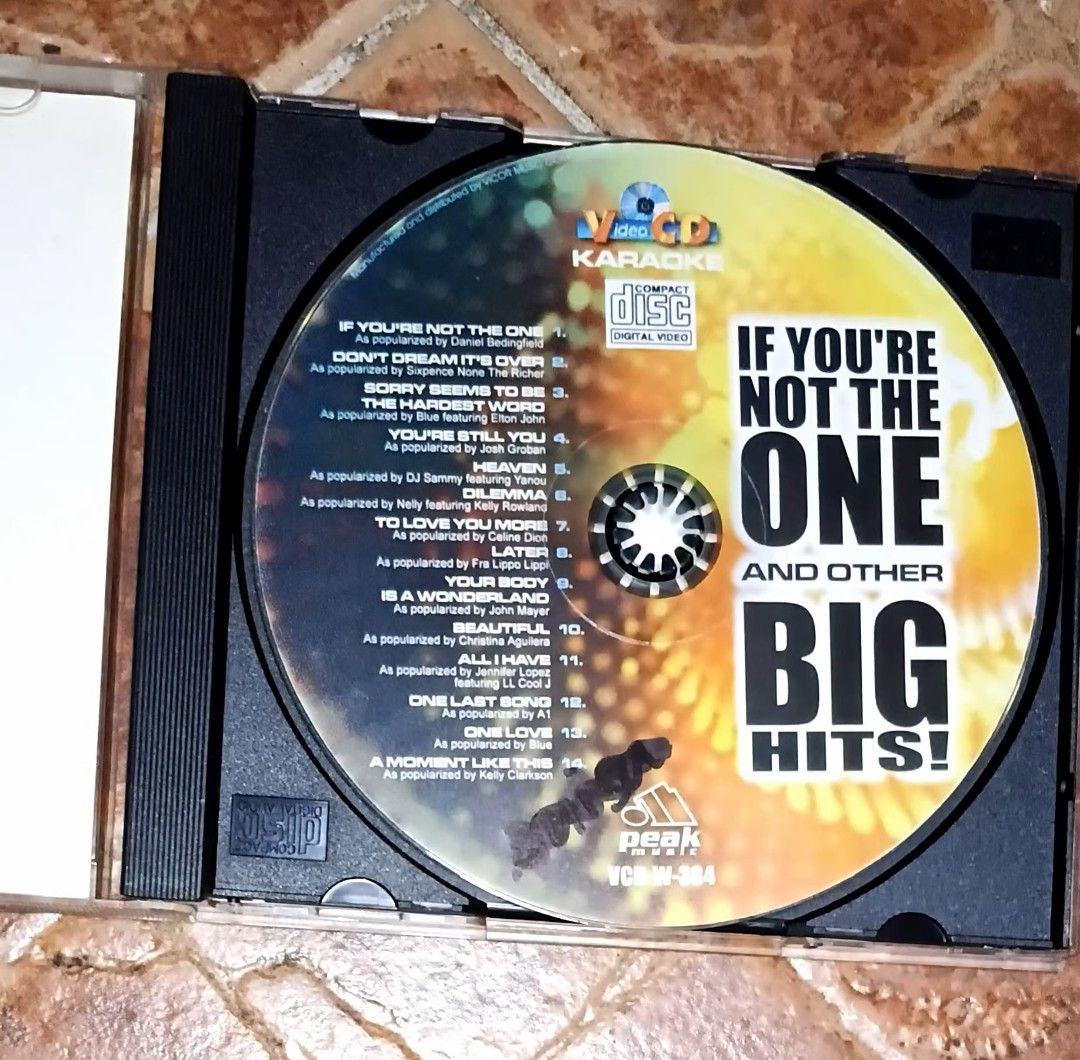 2 Video Karaoke CDs: Big Hits & Virtuosos (Category: CDs & DVDs) located in Quezon City. Submitted by dancatz (Listing ID 1444531262, Image 2). Description: □ P 150.00 each - Two Video Karaoke CDs (VCD) for sale. - CD 1: 'If You're Not The One and Other Big Hits' - CD 2: 'Virtuosos' featuring Josh Groban, Josh Jones, and Michael Buble - Ideal for karaoke nights and singing sessions. - Get ready to sing your heart out! LFB Seller location : Brgy. 