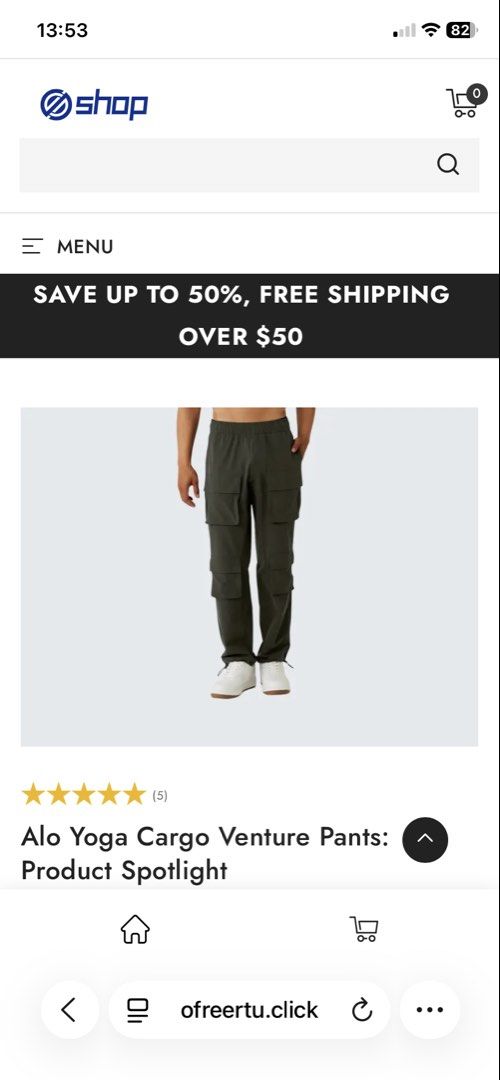 Alo gray cargo pants (Category: Activewear) located in Pasig City. Submitted by sandace (Listing ID 1444545665, Image 1). Description: Authentic .