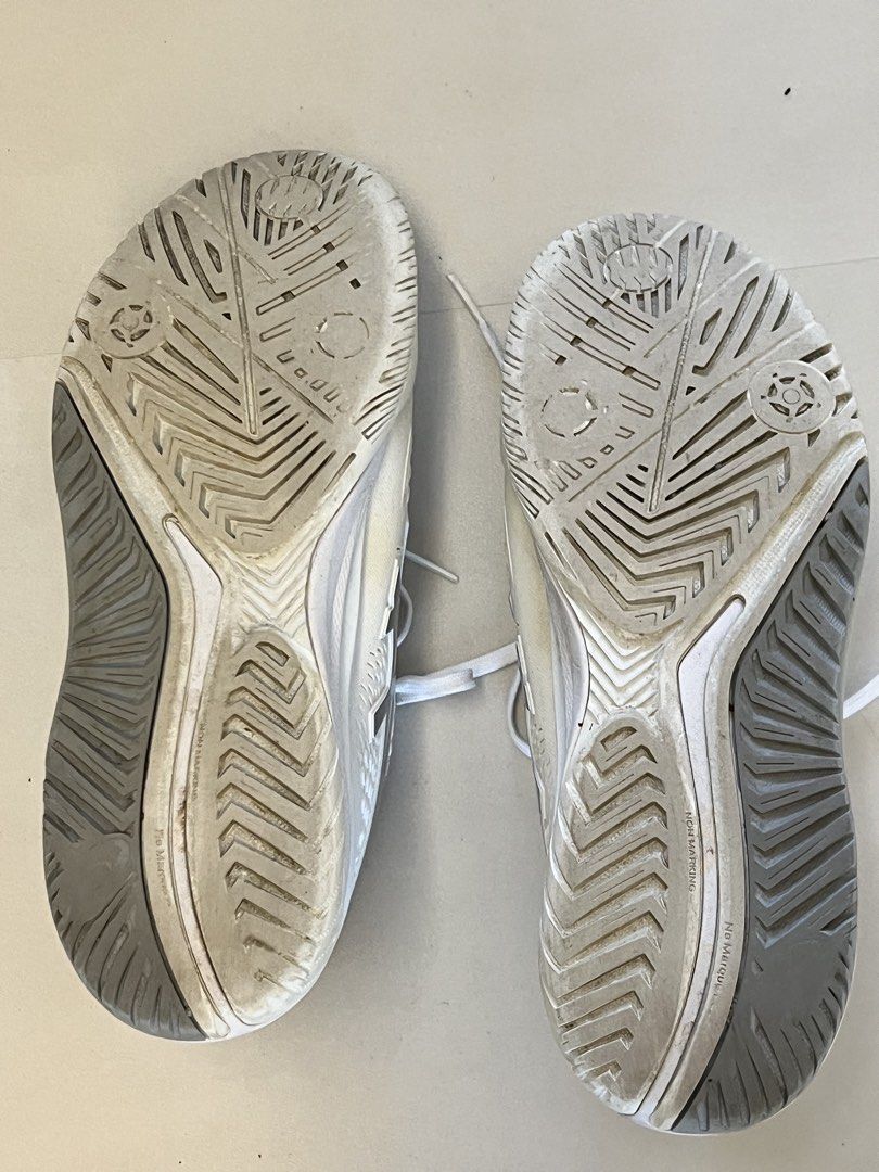 ASICS Gel Resolution 9 Tennis Shoes (Category: Sneakers) located in Singapore. Submitted by redtomato (Listing ID 1444314968, Image 3). Description: Gel resolution 9 -White pure silver - Size: US 9.5 - Wide type - Extremely under utilized -Pick up at Holland V.