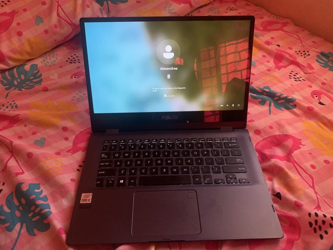 ASUS Vivobook Flip Convertible Laptop (Category: Laptops & Notebooks) located in Manila. Submitted by dyslexiea (Listing ID 1444589219, Image 2). Description: price is nego. buy this guys pambayad tuitionn - ASUS 2-in-1 Convertible Laptop - Versatile: Use as a laptop or a tablet - Comfortable keyboard for typing - Fingerprint scanner for secure and quick logins - Ideal screen size for productivity and entertainment.