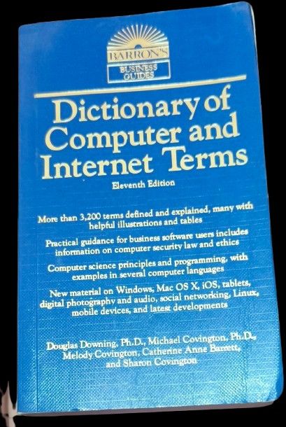 Barron's Dictionary of Computer and Internet Terms, Eleventh Edition (Category: Textbooks) located in Quezon City. Submitted by acxsty (Listing ID 1444547037, Image 1). Description: - Barron's 11th Edition Dictionary of Computer and Internet Terms - Defines and explains over 3,200 terms - Includes helpful illustrations and tables - Covers computer science, programming, Windows, Mac OS X, iOS, tablets, and social networking - Offers practical guid