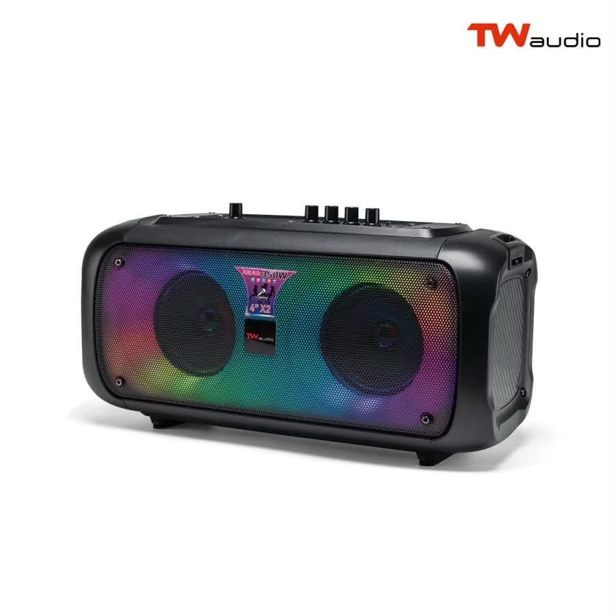 BASS KN014 Audio Rechargeable Portable Speaker Bluetooth (Category: Portable Audio Accessories) located in Marikina City. Submitted by jr.listings (Listing ID 1444626385, Image 2). Description: - TW Audio Rechargeable - Led Lights - Bluetooth / Aux / USB / TF Card / Mic In - Speaker unit: 4 inch x 2 - with a microphone - Type C Charging Port - Battery Capacity: 3000mAh - 5v dc Code: BASS KN014.