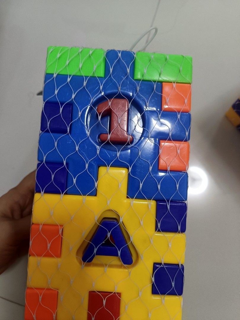 Blocks educational toy (Category: Infant Playtime) located in Caloocan City. Submitted by appleblossoms07 (Listing ID 1444584687, Image 3). Description: Blocks educational toy 85 each 2 stocks available apps status: new old stock- perfect condition (means never used) just been sitting safely in storage..