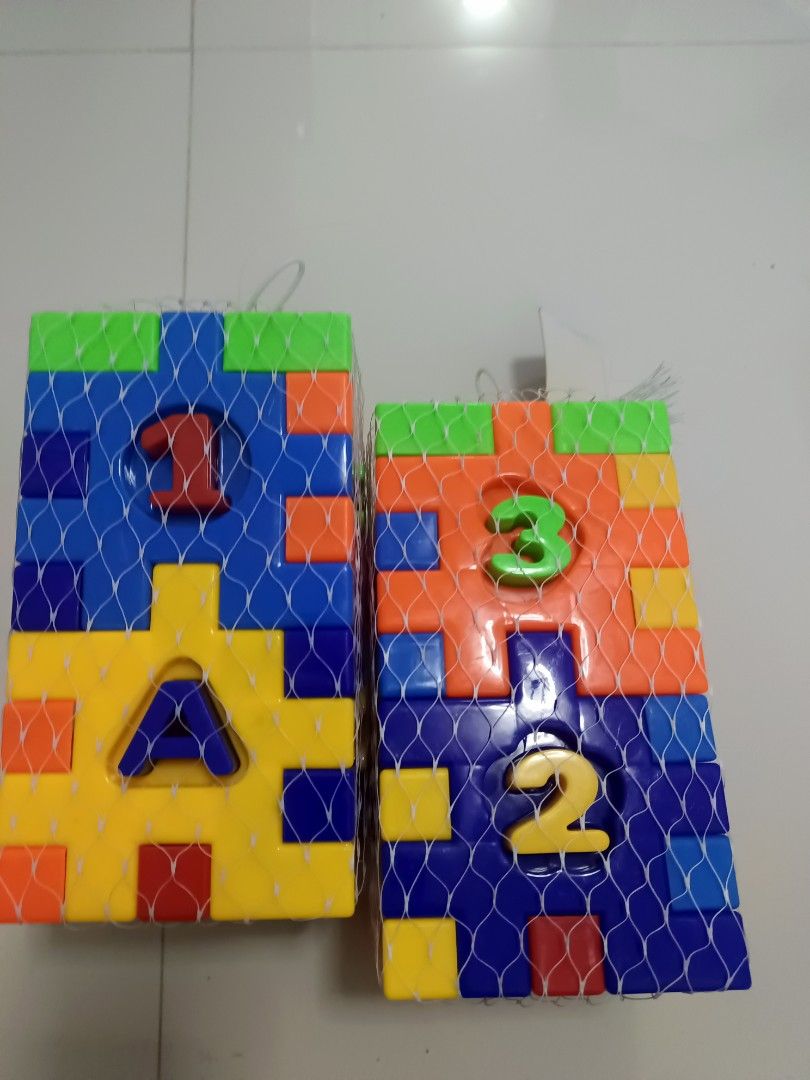 Blocks educational toy (Category: Infant Playtime) located in Caloocan City. Submitted by appleblossoms07 (Listing ID 1444584687, Image 1). Description: Blocks educational toy 85 each 2 stocks available apps status: new old stock- perfect condition (means never used) just been sitting safely in storage..