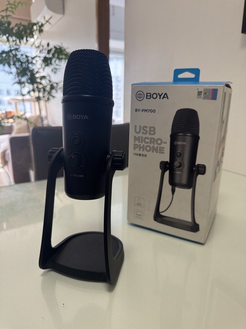 BOYA BY-PM700 USB Microphone (Category: Microphones) located in Manila. Submitted by aromisabsent (Listing ID 1444543119, Image 1). Description: BOYA BY-PM700 USB Microphone (NO USB C CONNECTION INCLUDED) P1300 Firm.