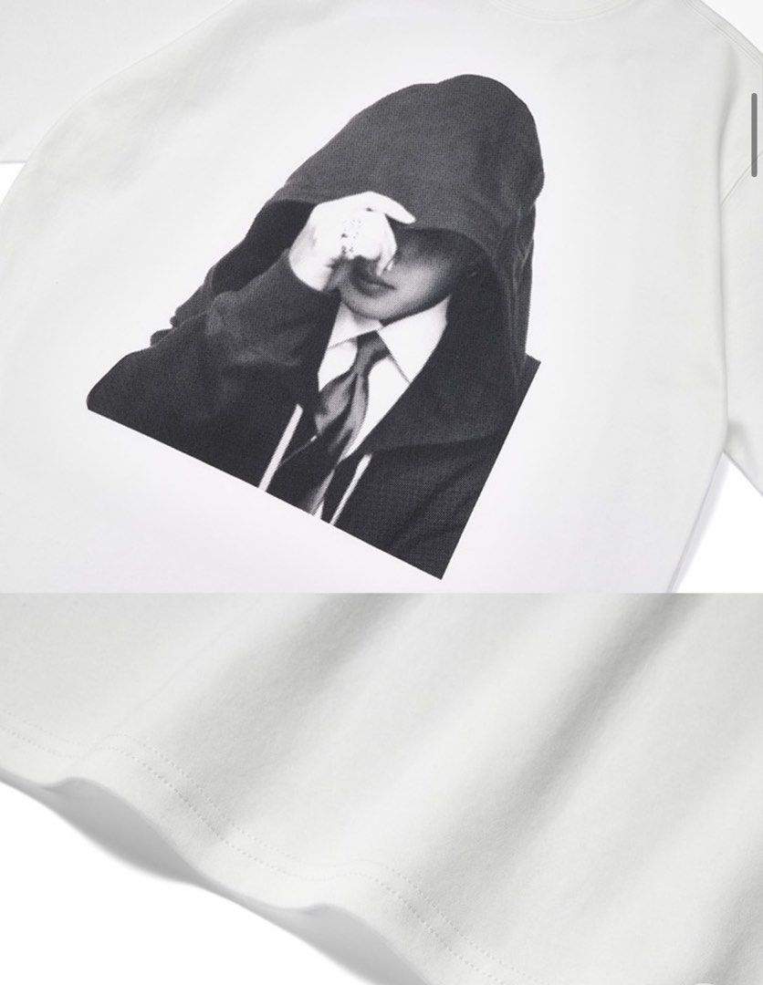 On hand: BTS Jimin S/S T-Shirt Large (Category: Shirts) located in Pasig City. Submitted by joarc (Listing ID 1444620175, Image 3). Description: - Avilable on hand - Features a graphic print of Jimin - Please check measurement of Large size in photo - Comes in original packaging .