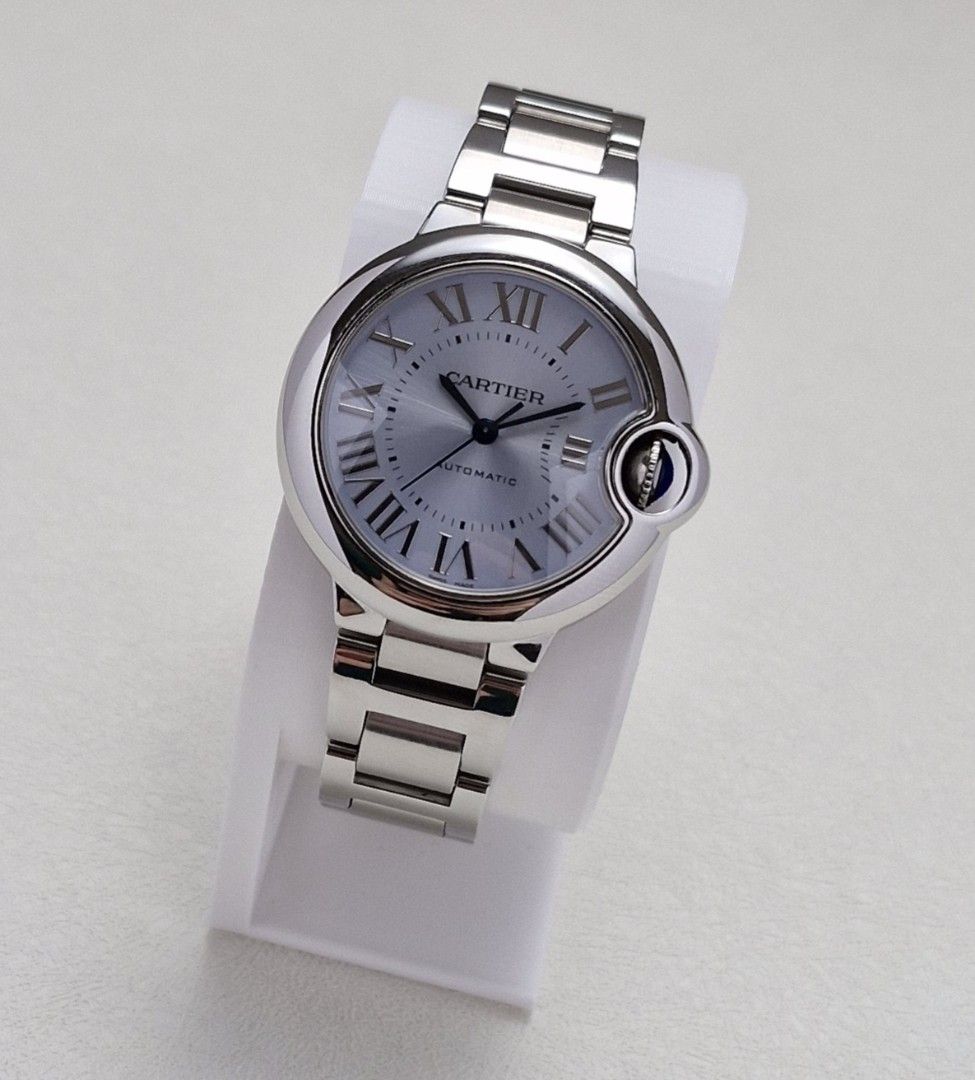 Cartier Ballon Bleu 33mm Automatic Icy Blue Dial (Category: Luxury Watches) located in Quezon City. Submitted by rhyswatchmnl (Listing ID 1444582662, Image 2). Description: Cartier Ballon Bleu 33mm Icy Blue Year 2022 Full Set Condition 9.8/10.
