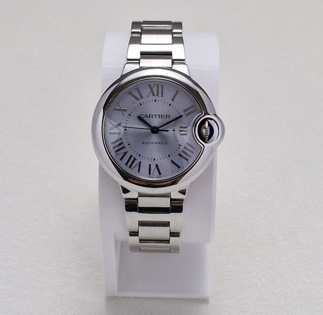 Cartier Ballon Bleu 33mm Automatic Icy Blue Dial (Category: Luxury Watches) located in Quezon City. Submitted by rhyswatchmnl (Listing ID 1444582662, Image 1). Description: Cartier Ballon Bleu 33mm Icy Blue Year 2022 Full Set Condition 9.8/10.