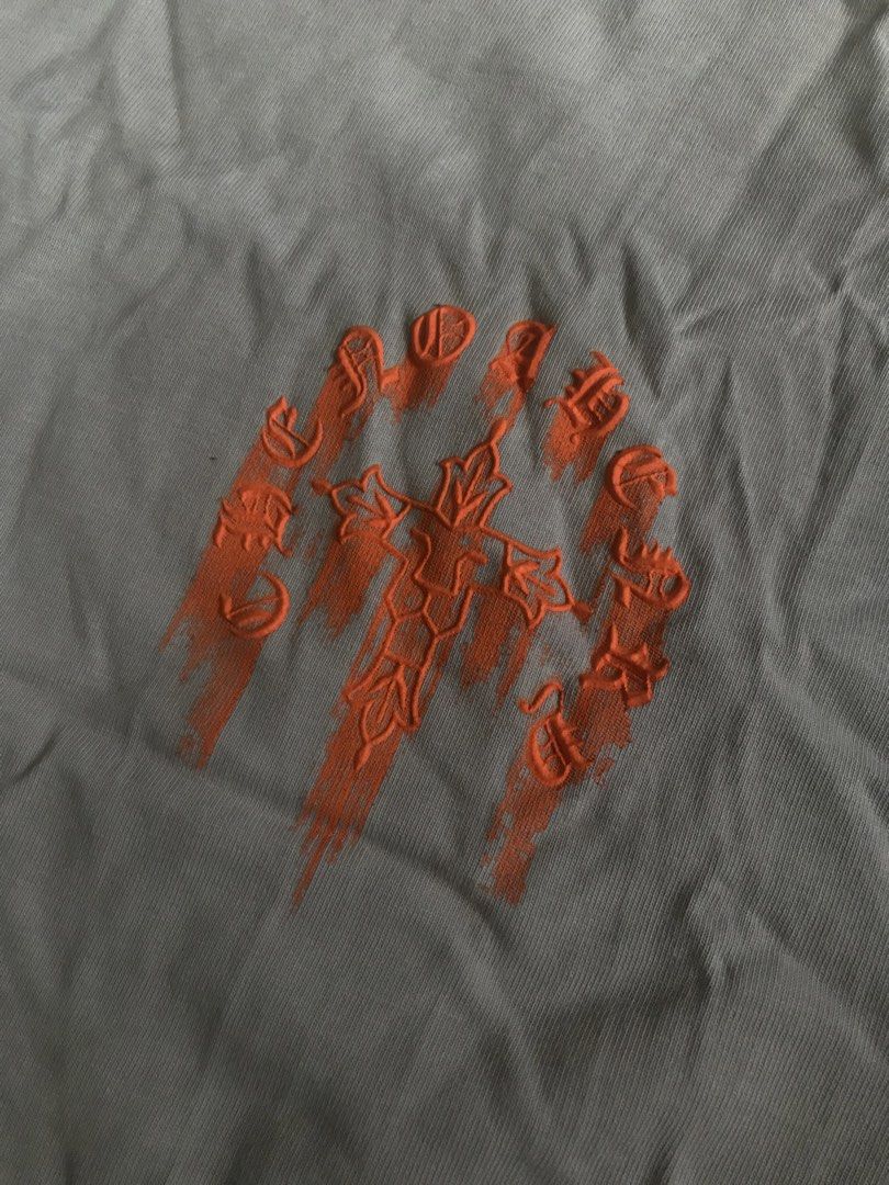 Chrome Hearts Orange Print Tee Shirt (Category: Tshirts & Polo Shirts ) located in Angeles City. Submitted by thrift.ni.dra (Listing ID 1444672880, Image 2). Description: Dimes : 21x30 Color Rate : 9.5 - 9.8/10 ₱300 📍Balibago, Angeles City 🛒Shipping Nationwide Via J&T (PRICE + SF) Pay directly using GCASH along with the Shipping Fee (Depends on your location/region).