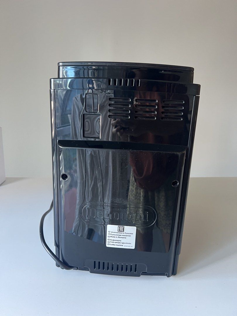 DeLonghi ECAM 23 460 B Cappuccino Coffee Machine (Category: Coffee Machines & Makers) located in Makati City. Submitted by prevlovedbyme (Listing ID 1444597384, Image 3). Description: Lightly used Bought for 73.8k - Black DeLonghi Magnifica S automatic coffee machine - Brews espresso and other coffee drinks - User-friendly control panel - Removable drip tray and water tank for easy cleaning - Power cord included - Ideal for your morning coffee ri
