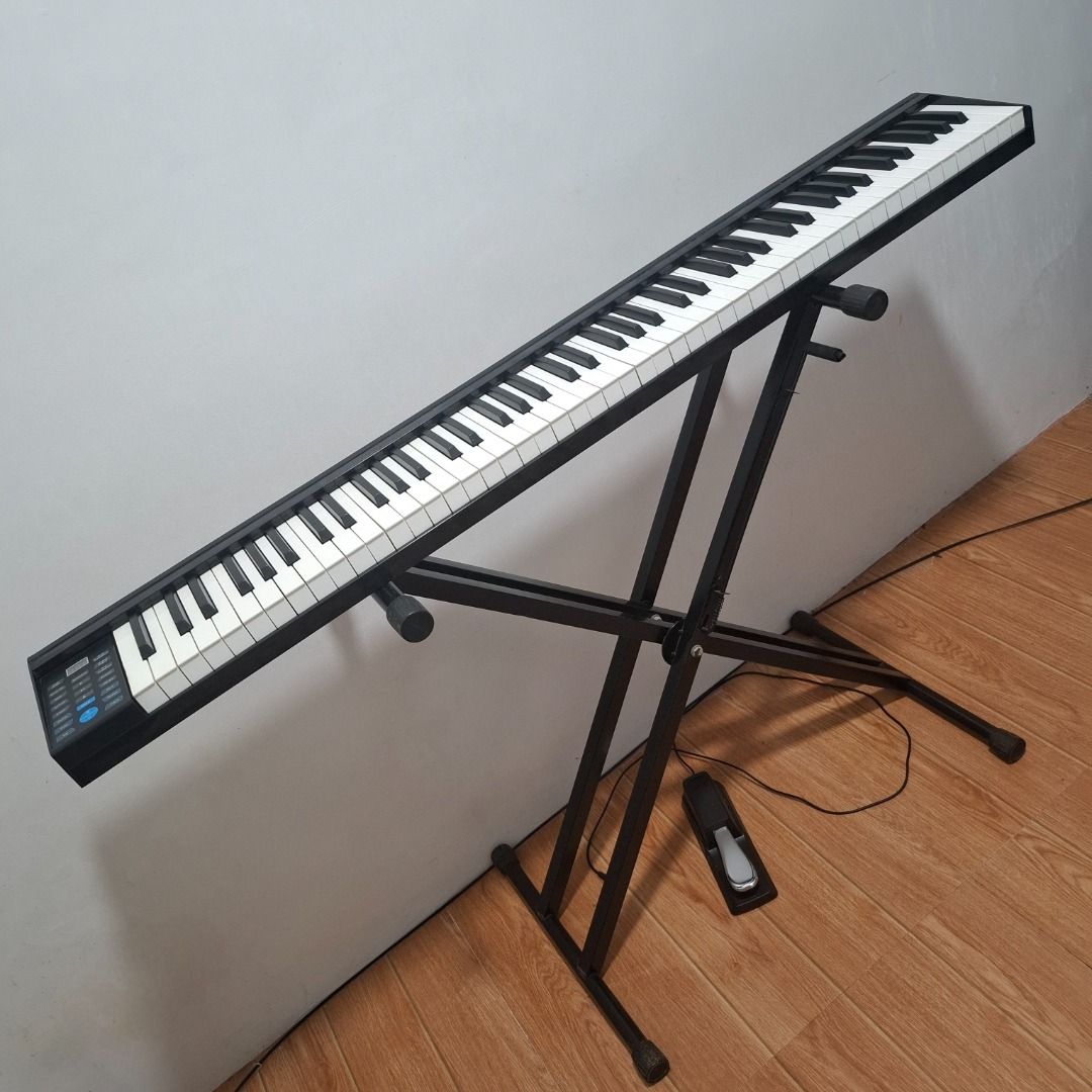 Digital Piano - 88 keys (Category: Other Accessories) located in Manila. Submitted by therealdean (Listing ID 1444580800, Image 1). Description: 88-key digital piano fully functional will include piano stand and pedal! no issues, but stand needs cleaning lang Dimensions: L128cm x W 17cm x H 5cm RFS: di nagagamit, decluttering my things Can send vid of piano being played/tested Original price is 8k but price online right now is 9.2k (see in the pi