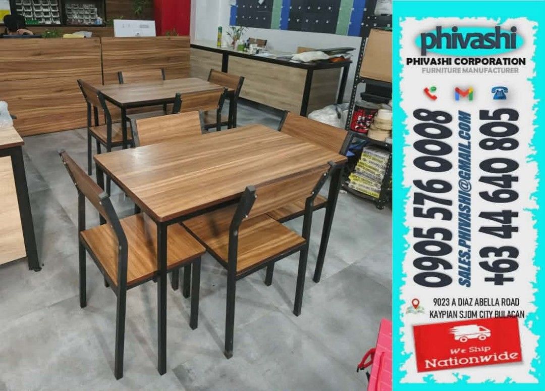 Dinning Table & Chairs|Direct from Pagawaan| Quality Guaranteed (Category: Tables & Sets) located in Manila. Submitted by kayephivashi.26 (Listing ID 1444581208, Image 1). Description: .