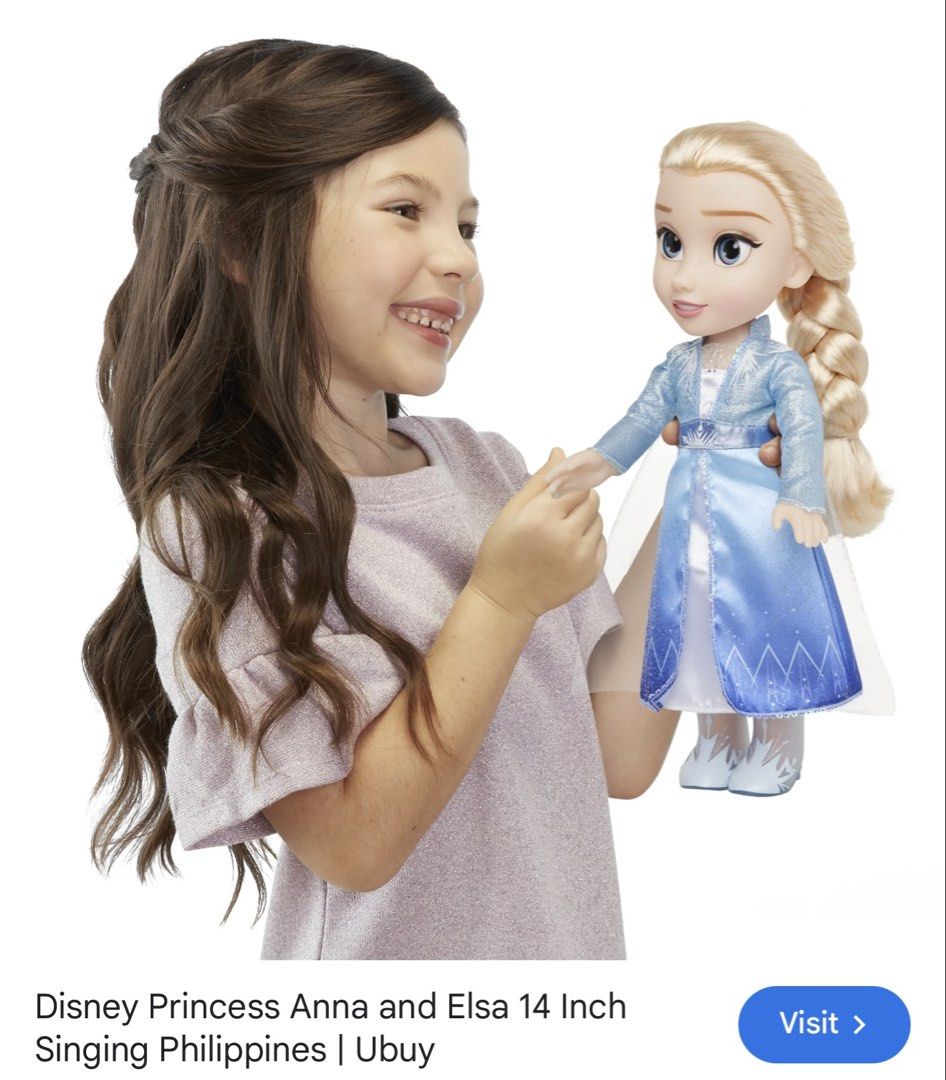Disney Frozen Singing Doll plus stuff toys (Category: Plushies & Soft Toys) located in Bayombong. Submitted by nica7 (Listing ID 1444509809, Image 1). Description: Good condition Take all for 990 1 singing doll & 2 big &small stuff toys.
