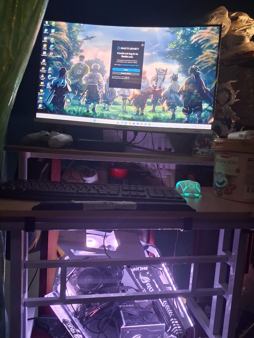FS PC DESKTOP WITH RTX 3050 GPU (Category: Computer Parts) located in Manila. Submitted by oldhug (Listing ID 1444608707, Image 1). Description: Desktop PC with Gigabyte RTX 3050 Asus 8gb GPU Specs Ryzen 7 5700g A520M BIOStar MotherBoard 2×16b=32gb DDR4 1 TB SSD NVME ROG CYBORG CASE PSU Gigabyte 80+gold worth 2.5k 27 inch curved Monitor with mouse and keyboard Can Play AAA games may warranty pa lahat ng parts RFS: May steamdeck napo di masyado na