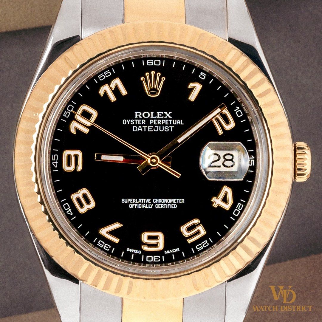 Fully Serviced Full Set 41mm Rolex Two-Tone Gold Datejust 116333 Black Arabic Numeral Dial Feb 2011 (Category: Watches) located in Singapore. Submitted by watchdistrict (Listing ID 1444507200, Image 2). Description: 🕘 WATCH DISTRICT UPDATE 🕘 Join us for latest stocks update: https://watchdistrict.store/tg Rolex Two-Tone Gold Datejust 116333 Price: SGD $12,888 Watch Reference: 41mm Rolex Oyster Perpetual Datejust 116333 WD Stock Number: FPC2089 