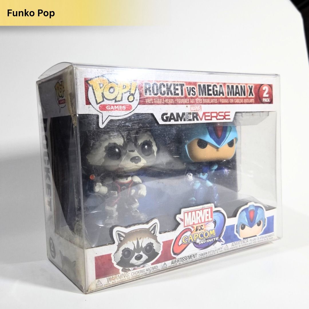 Funko Pop! Rocket vs Mega Man X GamerVerse 2-Pack (Category: Designer & Blind Box Toys) located in Quezon City. Submitted by nmzbt (Listing ID 1444623459, Image 2). Description: Box is in 8/10 condition with minimal shelf wear. kept inside a protector. Never out of box (NOOB). Just sits in my cabinet for some time now. Slightly negotiable for fast buyers. PM For inquires or sample photos. RFS: Decluttering.