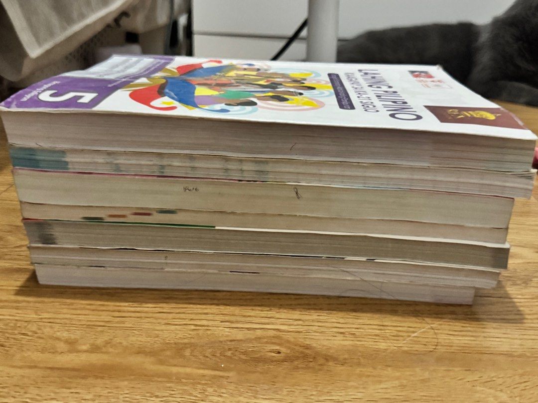 Grade 5 Books (Category: Textbooks) located in Santa Rosa. Submitted by poshthreadsph (Listing ID 1444595890, Image 2). Description: P200 each Negotiable if kukunin lahat Lightly used lang wala masyadong writings, but please manage your expectations since this is preloved. .