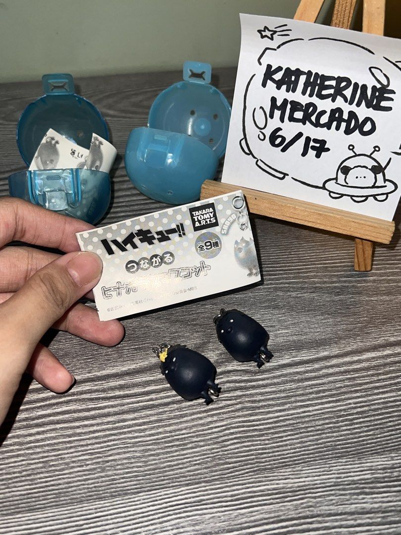 Haikyuu Daichi Crow Gachapon Charm (Category: Character Goods) located in Antipolo. Submitted by kathmerx (Listing ID 1444609750, Image 2). Description: WTS/LFB Haikyuu Nishinoya and Daichi Crow Gachapon Charms ₱300 EACH NISHINOYA SOLD ❌ - Authentic Haikyuu!! crow charms from gachapon. - Cute and small, ideal for decorating bags or keys. - Includes original capsule packaging and paper. rfs: decluttering mop: gcash/maribank mod: sdd/jnt door to do