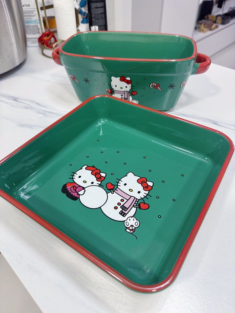Hello kitty glass baking dish485914327301509120