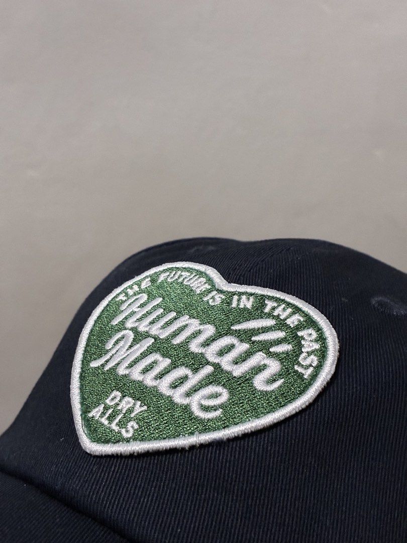 Human Made Heart Logo 6 Panel Twill Cap (Category: Caps & Hats) located in Tarlac. Submitted by ayla.shop (Listing ID 1444658447, Image 1). Description: Human Made 6 Panel Twill Cap Heart Logo Patch Navy Color ( Green Patch ) Brandnew & Authentic LBC or J&T Express.