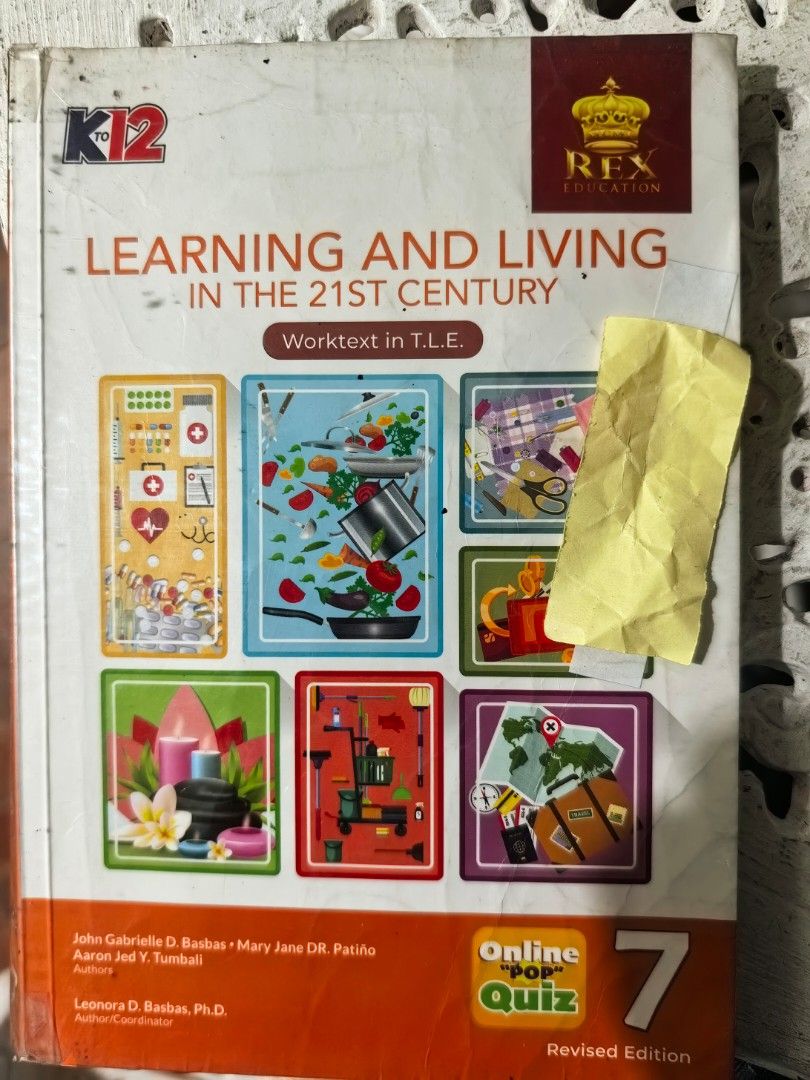 Grade 7 K-12 Worktext Books (Category: Textbooks) located in Antipolo. Submitted by kaye.s.p (Listing ID 1444539283, Image 2). Description: - Grade 7 K-12 Workbooks - Subjects available: English, Math, Science, TLE, Araling Asyano, MAPEH - Some books are from Rex Education - All are worktexts; some may have writing inside (please check photos for details) .