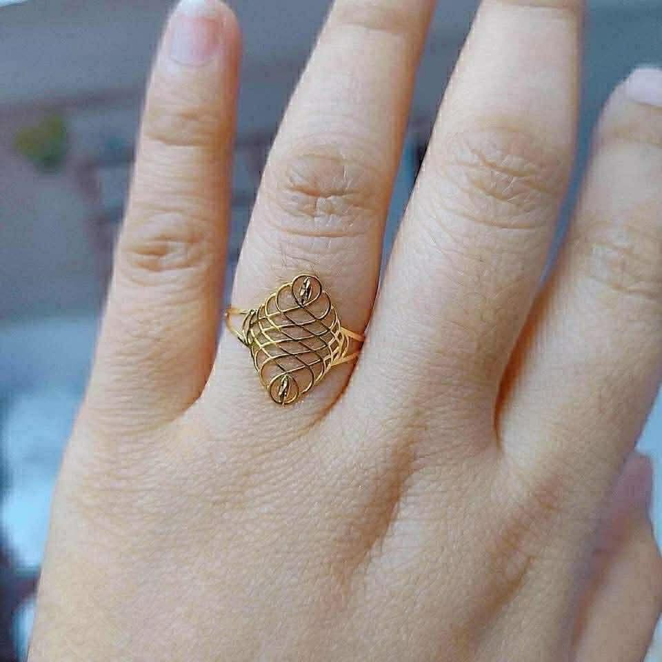 Ladies Ring in 18K Saudi Gold (Category: Rings) located in Caloocan City. Submitted by cheskhaionlinestore2.0 (Listing ID 1444583766, Image 2). Description: 18K Pure Saudi Gold Ladies Ring Size 6,7,8 ₱4550 only ⚡ 🍒 Pawnable/ Nasasangla💯 🍒 Brandnew 💯 🍒 Ship via JNT/ LBC 🍒 Lalamove for same day delivery 🍒 We accept COD COP with downpayment to avoid cancellation of orders ⚡ How to Order? Please feel free to message us directly 🙏🏻 Cheskhai O