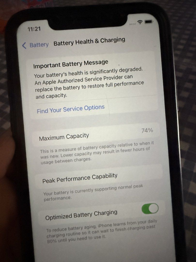 LADY OWNED - iPhone XR 64gb (Category: iPhone X Series) located in Cavite. Submitted by ddennd (Listing ID 1444550484, Image 3). Description: - Lady-owned iPhone XR 64GB in Black - Authentic and originally from Globe - Open-lined, ready for any network - Minor cosmetic scratches, no major dents - No history of repairs or technical issues - Battery health at 74% - Updated to the latest iOS 18.7.9 - Storage: 64GB - Meetups available in Imus City, C