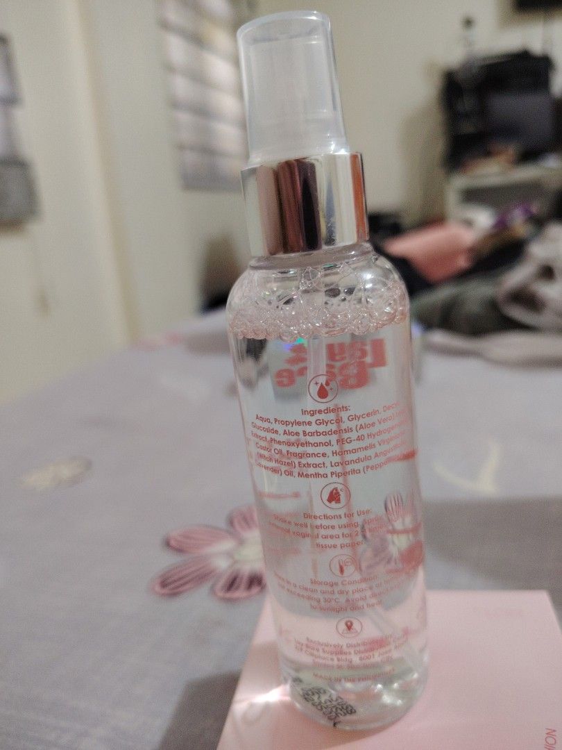 Lay Bare Bloom on The Go Feminine Mist (Category: Body Care) located in Manila. Submitted by madtb (Listing ID 1444529638, Image 2). Description: Barely used On the go feminine mist.