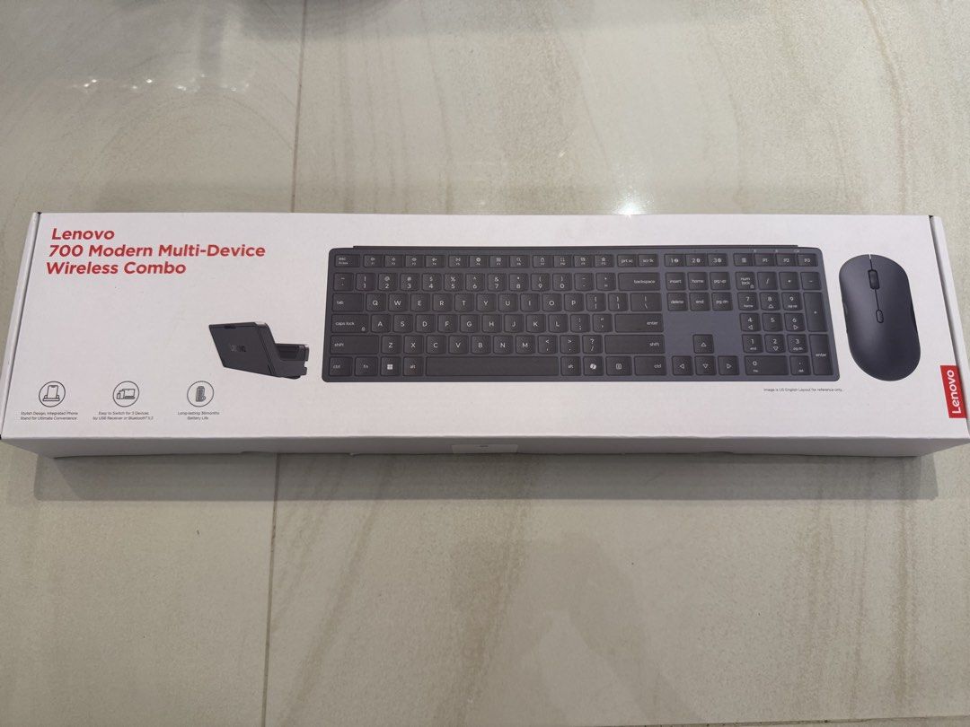 Lenovo 700 Modern Multi-Device Wireless Keyboard Mouse Combo485853420805826560