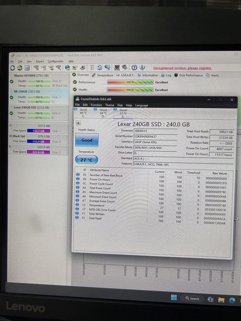 Lexar 240GB Solid State Drive (Category: Hard Disks & Thumbdrives) located in Manila. Submitted by jnlldv (Listing ID 1444586913, Image 3). Description: - Lexar 240GB SSD - Model: LNDK948009437 - Interface: SATA/600 - Health Status: Good 100% - Reason for Selling: Upgraded my setup.