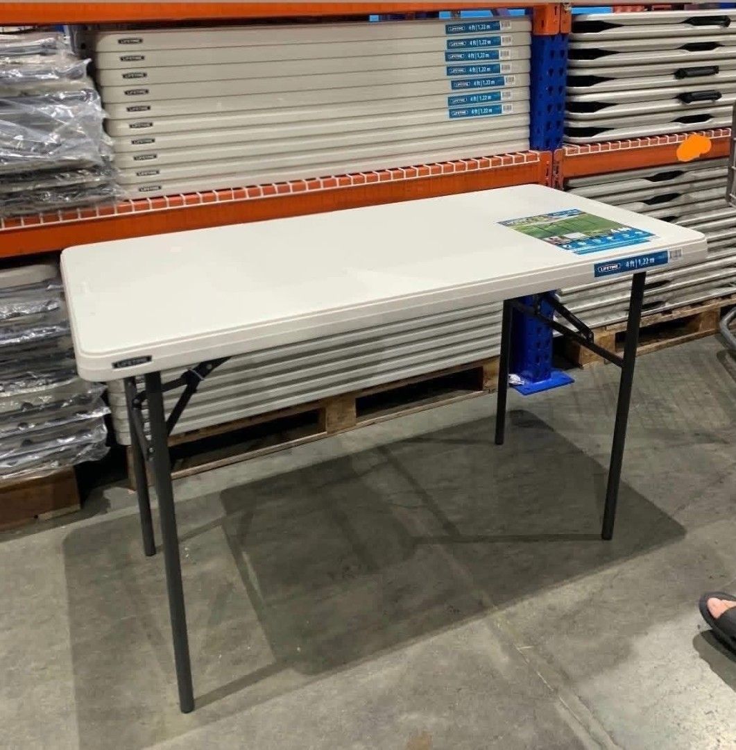 Lifetime 4ft Folding Table Dining Table 4 Seater Table Long Table Working Table (Category: Outdoor Furniture) located in Manila. Submitted by onlineshoppersph (Listing ID 1444665996, Image 3). Description: DISCOUNT FOR BULK/WHOLESALE ORDERS‼️ ✅100% Brand New ✅Good Quality Cash On Deliver - Metro Manila - Delivery Fee/Handling Fee shouldered by BUYERS - DF/HF depends on BUYERS Location LALAMOVE PICK UP - Cash on Deliver - Metro Manila & Nearby DEL