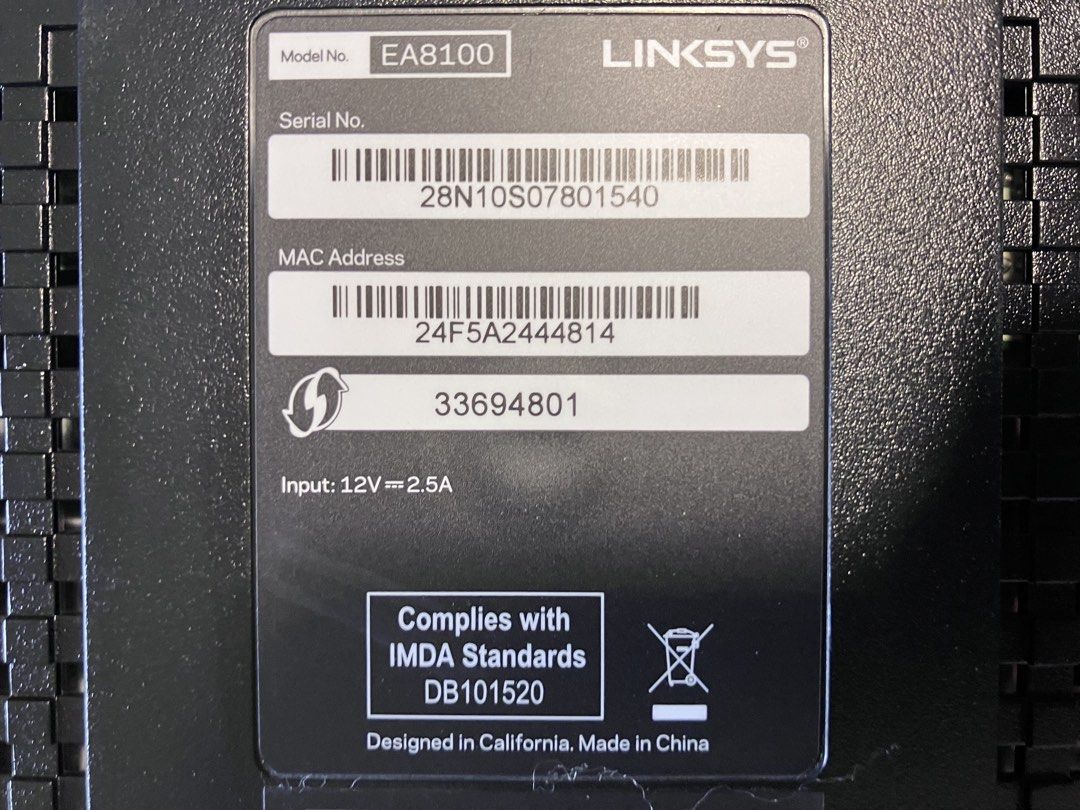 Linksys EA8100 Wifi Router485851916151695361