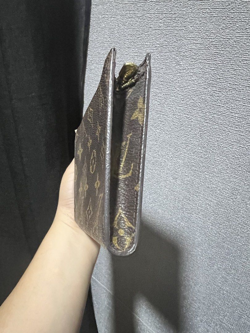 Louis Vuitton Monogram Canvas Pouch (Category: Luxury Bags & Wallets) located in Paranaque City. Submitted by sctmpque (Listing ID 1444557448, Image 2). Description: - Authentic Louis Vuitton monogram canvas pouch - Classic LV print - Zipper closure - Small size, ideal for cards or coins - Features a leather tab and gold hardware -Fits iPhone promax.