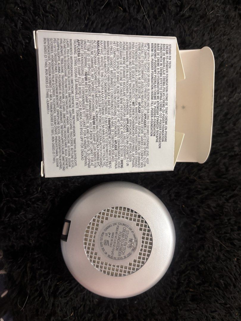 MAC Studio Fix Tech Cream-to-Powder Foundation NC16 (Category: Makeup) located in San Juan City. Submitted by 1013_ajo (Listing ID 1444651184, Image 2). Description: - Authentic MAC Studio Fix Tech Cream-to-Powder Foundation - Shade: NC16. - Natural finish. Original box included..