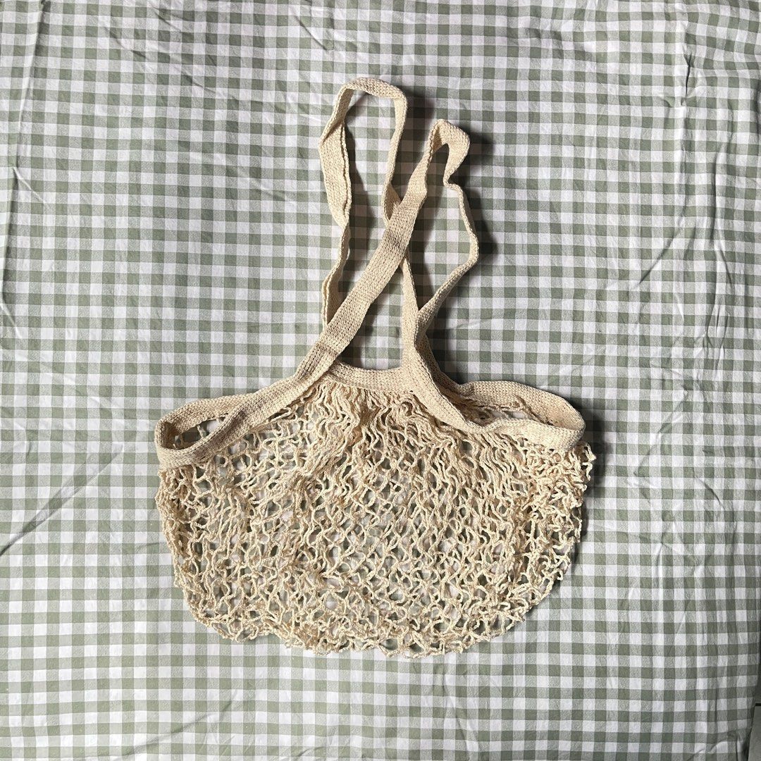 Mesh Bag (Category: Tote Bags) located in Taytay. Submitted by pompompurinrin (Listing ID 1444539413, Image 2). Description: – have three of these – never been used – cute bag for the beach or groceries! payment via gcash or maribank, shipping fee should be shouldered by the buyer .