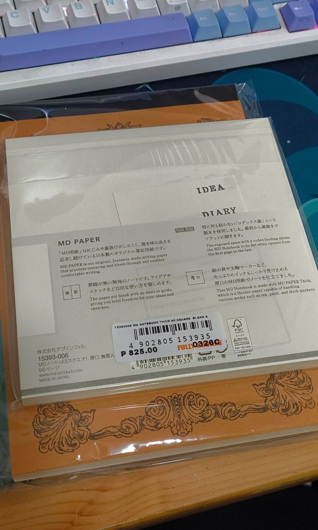Midori A5 Square Blank (Thick) Notebook BRAND NEW (Category: Stationery & School Supplies) located in Pasig City. Submitted by lalabarina (Listing ID 1444618477, Image 2). Description: Midori A5 Square Blank (Thick) BRAND NEW - bought at Fullybooked for 825. SALE PRICE: 780 Shipping c/o buyer: grab/lalamove/gogoexpress.