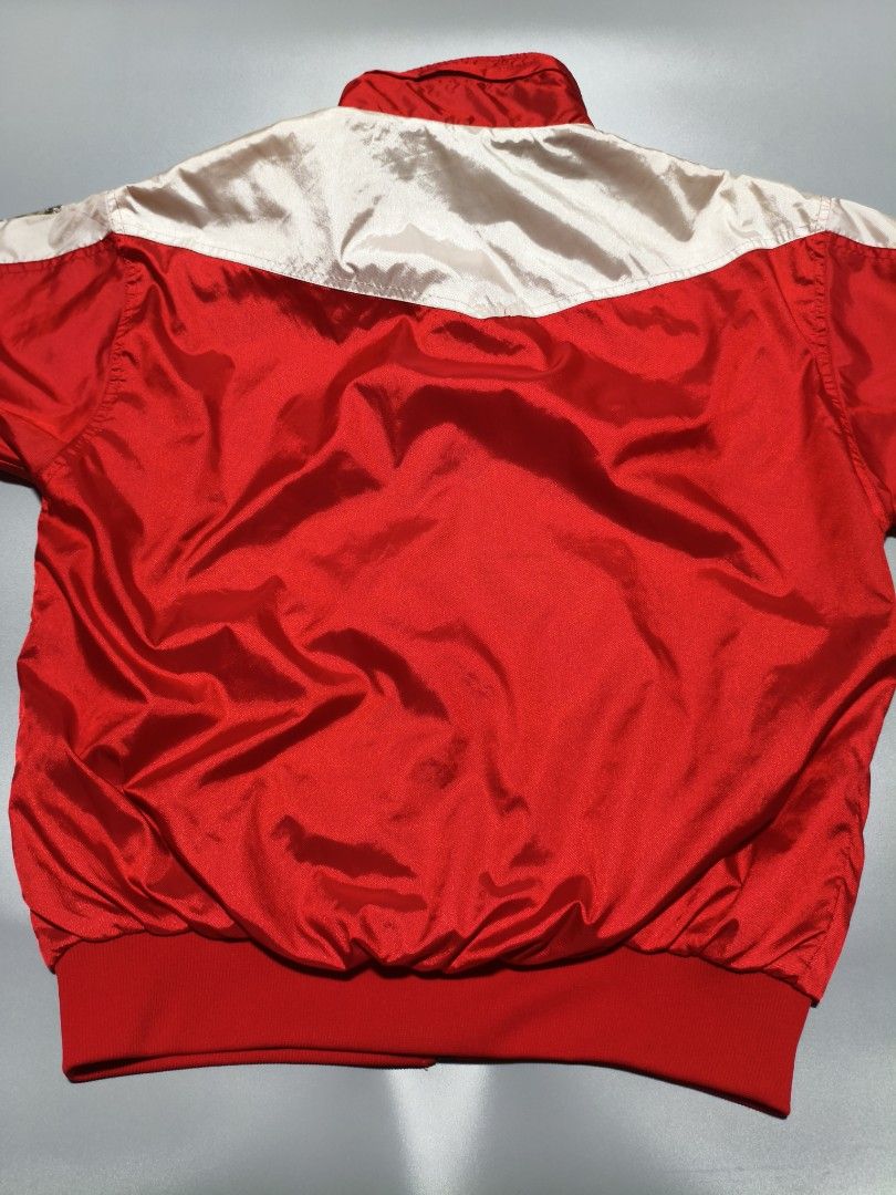 Mizuno Red Blue and White Jacket (Reworked) (Category: Coats, Jackets and Outerwear) located in Pasig City. Submitted by tobyrama (Listing ID 1444664624, Image 3). Description: ✔️ Brand: Mizuno ✔️ Design: Reworked Colorblock Jacket ✔️ Color: Red / Blue / White ✔️ Size: Large on tag ✔️ Condition: Well used it has been reworked to short sleeves ✔️ Dimensions: length: 25 inches width: 21 inches sleeves length: 7½ inches Can do J&T shipping or Lalamo