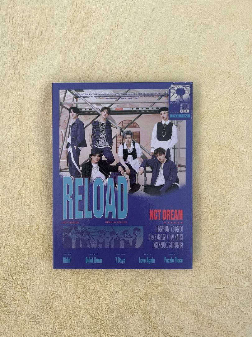 NCT Dream Reload Album & Inclusions (Category: CDs & DVDs) located in Muntinlupa City. Submitted by repurposisters (Listing ID 1444554054, Image 3). Description: NCT Dream Reload Album & Inclusions Albums (w/flaws; Check pics for more details)- PHP 150 each ❌Ridin' Ver. (Black) ✅ Rollin' Ver. (Blue) Inclusions ✅ Jisung Circle Card (Rollin' Ver.) - PHP 80 ✅ Reload Wristband Blue- PHP 30 ✅ Reload Wristband Orange- PHP 30 ✅ Jaemin Ridin' Folding Pos