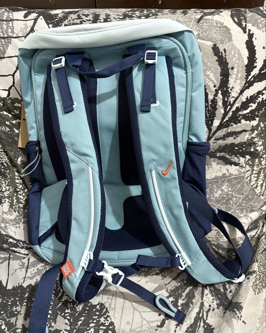 Nike Hike 27L Backpack (Category: Backpacks) located in Manila. Submitted by shoepatos4u (Listing ID 1444499599, Image 2). Description: Body: 88% polyester/12% nylon. Lining: 100% polyester. 13”W x 19”H x 7”D Stitched Swoosh logo Spot clean Imported Get outdoor-ready with the Nike Hike Backpack, a versatile bag that can go from storing school gear to day hiking on your local trail. A large main compartment makes storage simple, and a zip front po